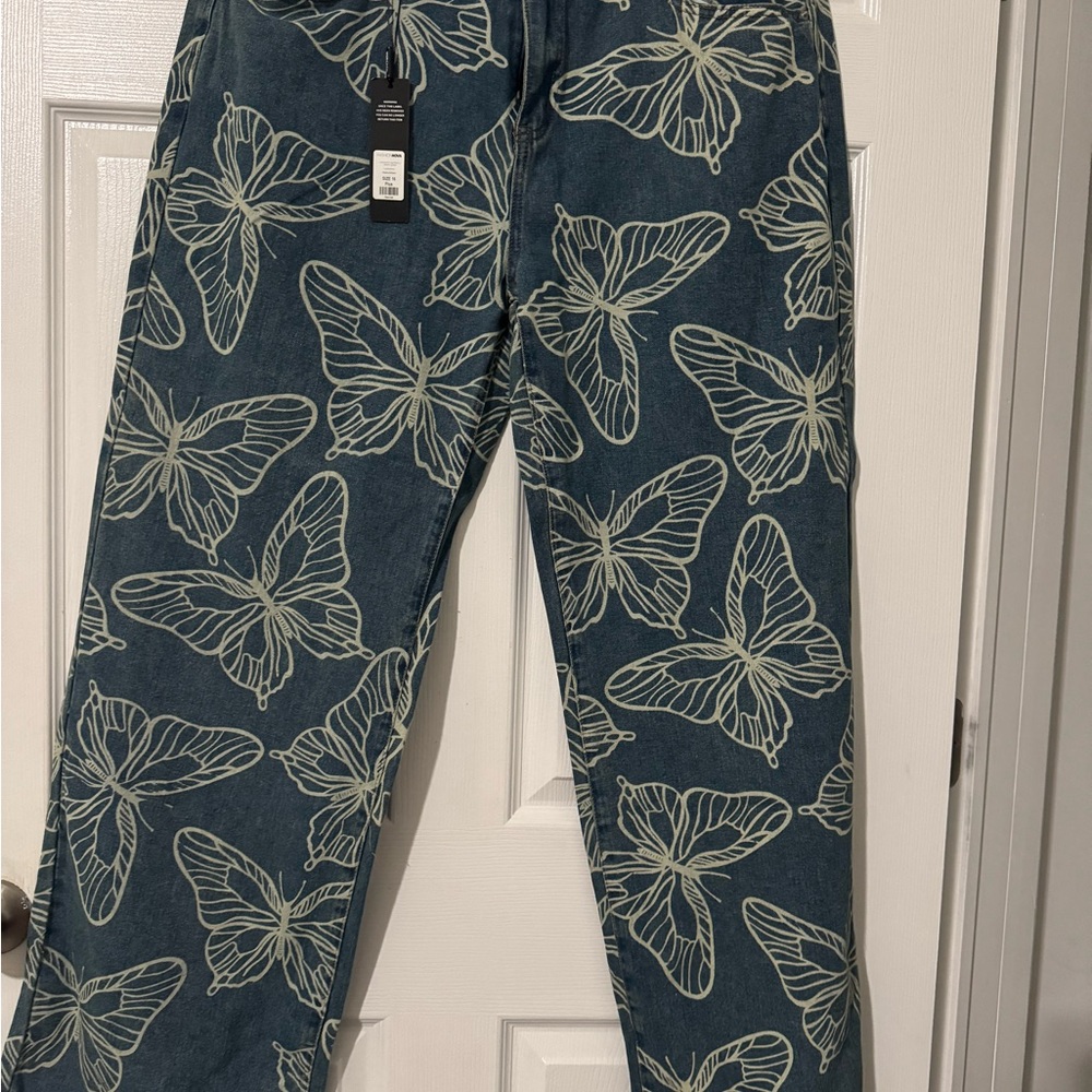 Fashionova Butterfly Print Women Jeans